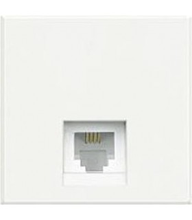 Телефонный разъем RJ11 BTicino Axolute, категория 3, тип коннектора К10, белый HD4258C11D