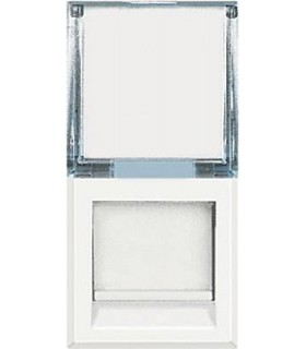 Розетка компьютерная RJ 45 BTicino Axolute, с защитной шторкой, UTP кат 6, белый HD4279C6