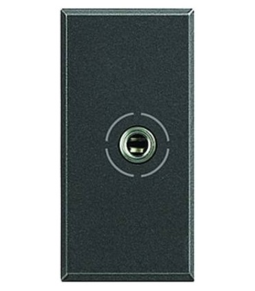 Аудио разъем Jack 3,5 мм BTicino Axolute, антрацит HS4280