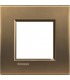 Рамка прямоугольная на 1 пост (2 модуля), BTicino LivingLight, бронза LNA4802BZ
