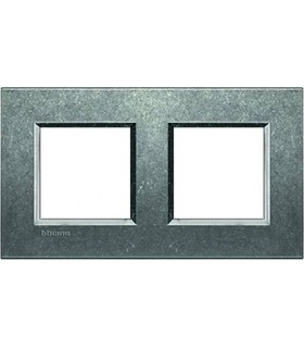 Рамка прямоугольная на 2 поста (2+2 модуля), BTicino LivingLight, исконный LNA4802M2NA