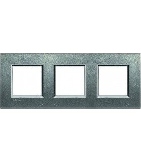 Рамка прямоугольная на 3 поста (2+2+2 модуля), BTicino LivingLight, исконный LNA4802M3NA