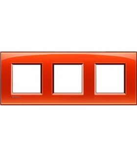 Рамка прямоугольная на 3 поста (2+2+2 модуля), BTicino LivingLight, оранжевый LNA4802M3OD