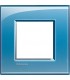 Рамка прямоугольная на 1 пост (2 модуля), BTicino LivingLight, голубой LNA4802AD