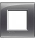 Рамка прямоугольная на 1 пост (2 модуля), BTicino LivingLight, лондонский туман LNA4802KF