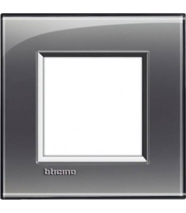 Рамка прямоугольная на 1 пост (2 модуля), BTicino LivingLight, лондонский туман LNA4802KF