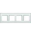 Рамка прямоугольная на 4 поста (2+2+2+2 модуля), BTicino LivingLight, морская вода LNA4802M4KA
