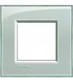 Рамка прямоугольная на 1 пост (2 модуля), BTicino LivingLight, серое небо LNA4802KG