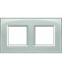 Рамка прямоугольная на 2 поста (2+2 модуля), BTicino LivingLight, серое небо LNA4802M2KG