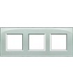 Рамка прямоугольная на 3 поста (2+2+2 модуля), BTicino LivingLight, серое небо LNA4802M3KG
