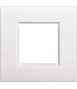Рамка прямоугольная на 1 пост (2 модуля), BTicino LivingLight, белый LNA4802BI