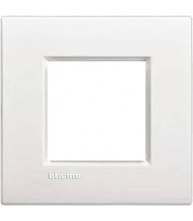 Рамка прямоугольная на 1 пост (2 модуля), BTicino LivingLight, белый LNA4802BI