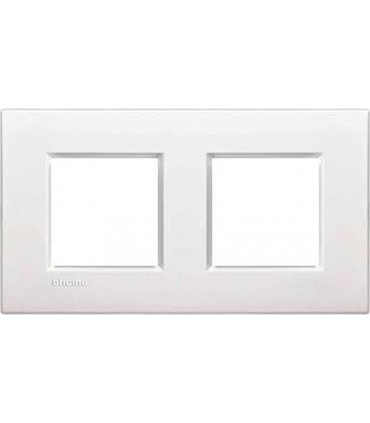 Рамка прямоугольная на 2 поста (2+2 модуля), BTicino LivingLight, белый LNA4802M2BI