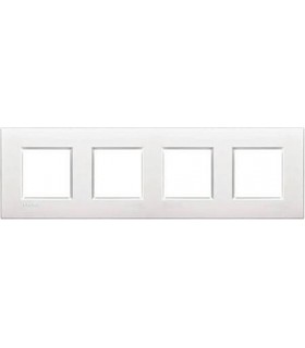 Рамка прямоугольная на 4 поста (2+2+2+2 модуля) BTicino LivingLight, белый LNA4802M4BI