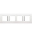 Рамка прямоугольная на 4 поста (2+2+2+2 модуля) BTicino LivingLight, белый LNA4802M4BI
