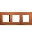 Рамка прямоугольная на 4 поста (2+2+2+2 модуля), BTicino LivingLight, американская вишня LNA4802M3LCA