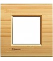 Рамка прямоугольная на 1 пост (2 модуля), BTicino LivingLight, бамбук LNA4802LBA