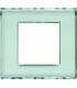 Рамка прямоугольная на 1 пост (2 модуля), BTicino LivingLight, kristall LND4802KR