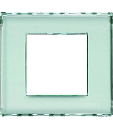 Рамка прямоугольная на 1 пост (2 модуля), BTicino LivingLight, kristall LND4802KR