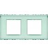 Рамка прямоугольная на 2 поста (2+2 модуля), BTicino LivingLight, kristall LND4802M2KR