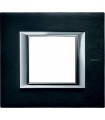 Рамка на 1 пост (2 модуля), BTicino Axolute, антрацит HA4802XS