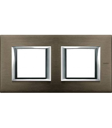 Рамка на 2 поста (2+2 модуля), горизонтальная, BTicino Axolute, бронза HA4802M2HBR
