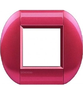 Рамка овальная на 1 пост (2 модуля), BTicino LivingLight, малина LNB4802SS