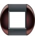 Рамка овальная на 1 пост (2 модуля), BTicino LivingLight, бордовый LNB4802TW
