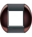 Рамка овальная на 1 пост (2 модуля), BTicino LivingLight, бордовый LNB4802TW