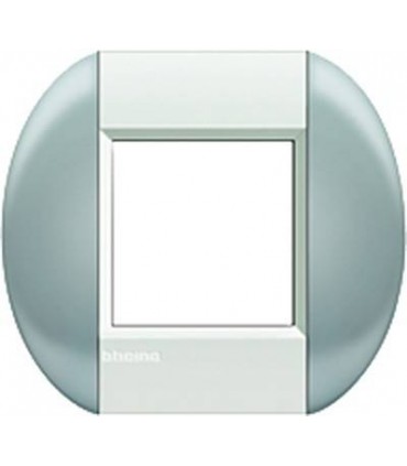 Рамка овальная на 1 пост (2 модуля), BTicino LivingLight, небесный LNB4802TS