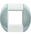 Рамка овальная на 1 пост (2 модуля), BTicino LivingLight, небесный LNB4802TS