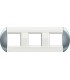 Рамка овальная на 3 поста (2+2+2 модуля), BTicino LivingLight, небесный LNB4802M3TS