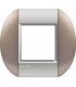 Рамка овальная на 1 пост (2 модуля), BTicino LivingLight, бронзовый LNB4802TB