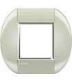 Рамка овальная на 1 пост (2 модуля), BTicino LivingLight, кремовый LNB4802CL