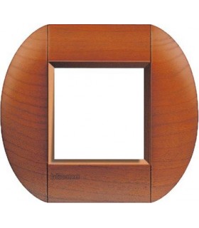 Рамка овальная на 1 пост (2 модуля), BTicino LivingLight, американская вишня LNB4802LCA