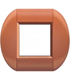Рамка овальная на 1 пост (2 модуля), BTicino LivingLight, сиена LNB4802SI