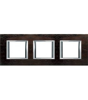 Рамка на 3 поста (2+2+2 модуля), горизонтальная, BTicino Axolute, венге HA4802M3HLWE