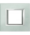 Рамка на 1 пост (2 модуля), BTicino Axolute, матовое стекло HA4802VSA