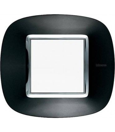 Рамка на 1 пост (2 модуля), BTicino Axolute, темный металлик HB4802XS