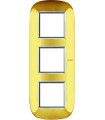 Рамка на 3 поста (2+2+2 модуля), BTicino Axolute, золото HB4802/3OR