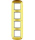 Рамка на 4 поста (2+2+2+2 модуля), BTicino Axolute, золото HB4802/4OR