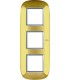 Рамка на 3 поста (2+2+2 модуля), BTicino Axolute, матовое золото HB4802/3OS