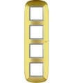 Рамка на 4 поста (2+2+2+2 модуля), BTicino Axolute, матовое золото HB4802/4OS