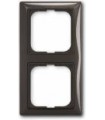 Рамка на 2 поста, ABB Basic 55, чёрный 1725-0-1507