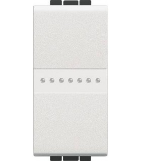 Выключатель Axial с автоматическими клеммами Bticino LivingLight (1 модуль) 16A, белый N4051A