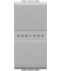 Выключатель Axial с автоматическими клеммами Bticino LivingLight (1 модуль) 16A, алюминий NT4051A