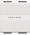 Выключатель Axial с автоматическими клеммами Bticino LivingLight (2 модуля) 16A, белый N4051M2A