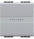 Переключатель Axial с автоматическими клеммами Bticino LivingLight (2 модуля) 16A, алюминий NT4053M2A