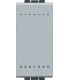 Выключатель с винтовыми клеммами Bticino LivingLight (1 модуль) 16A, алюминий NT4001N