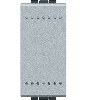 Выключатель с винтовыми клеммами Bticino LivingLight (1 модуль) 16A, алюминий NT4001N